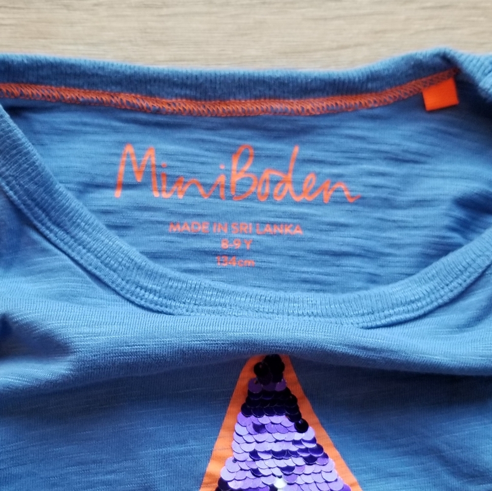 2019 Mini Boden 8-9 years sequin tee - Picture 9 of 15